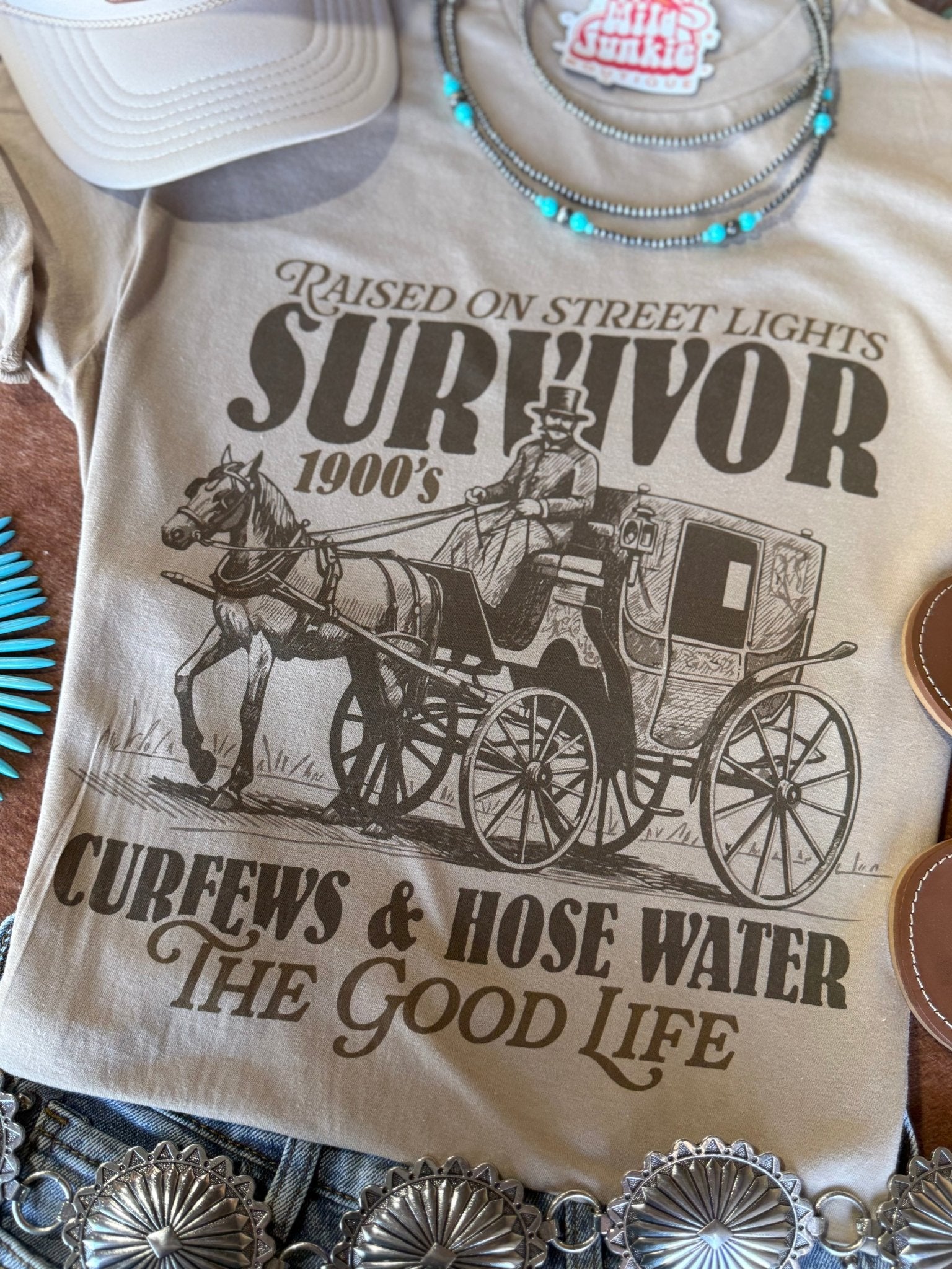 1900's Survivor Graphic TeeTanS
