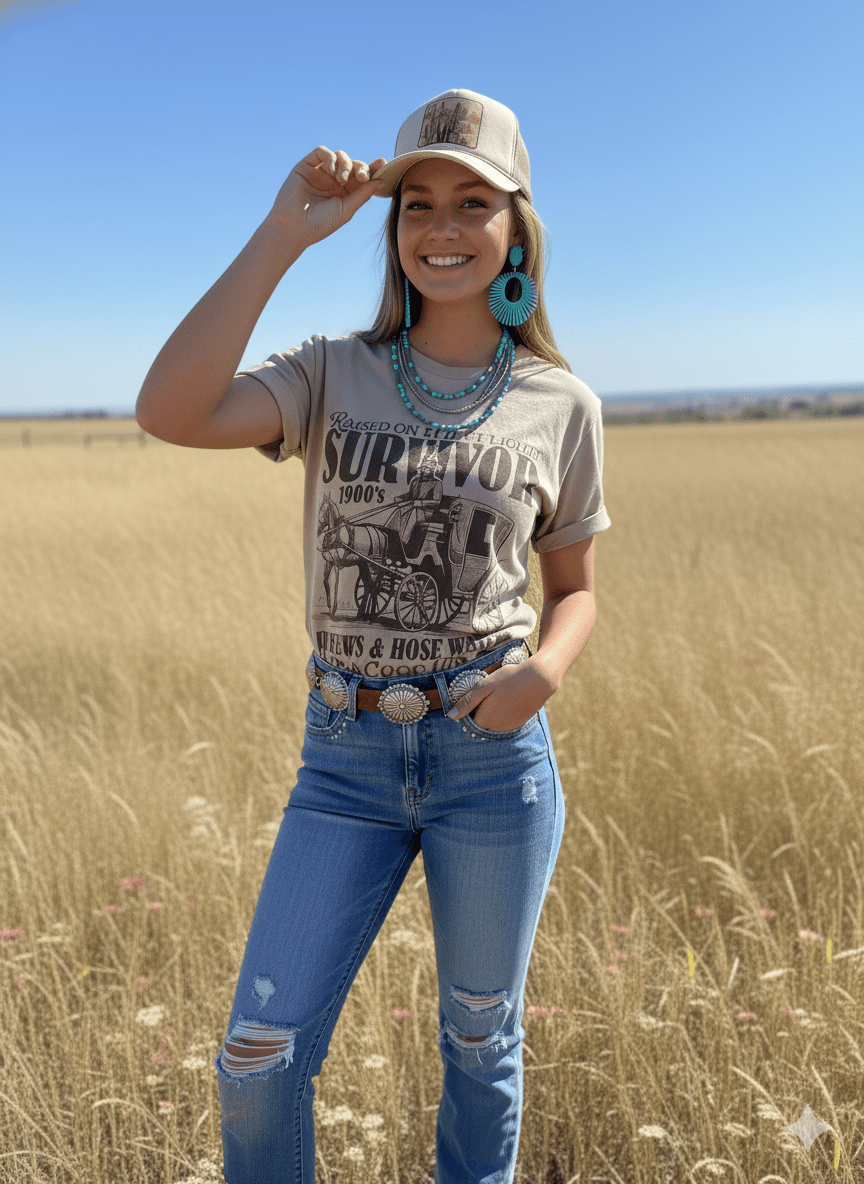 1900's Survivor Graphic TeeTanS