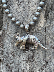 Western Armadillo Pendant Necklace