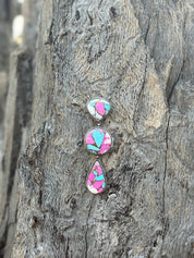 Authentic Cotton Candy Turqoise Cascade Necklace