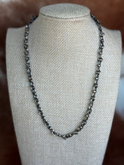 Authentic Interlocking Silver Chain Necklace
