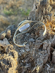 Authentic Kingman Turquoise Square Cuff Bracelet