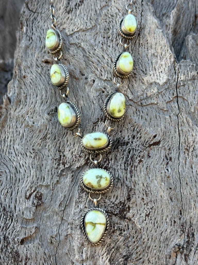 Authentic Palomino Turquoise Lariat Necklace Set