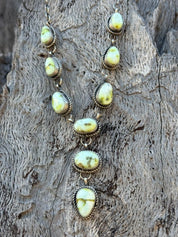 Authentic Palomino Turquoise Lariat Necklace Set