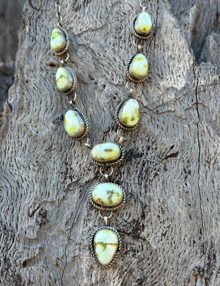 Authentic Palomino Turquoise Lariat Necklace Set