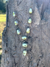 Authentic Palomino Turquoise Lariat Necklace Set