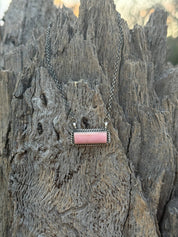 Authentic Pink Conch Bar Necklace