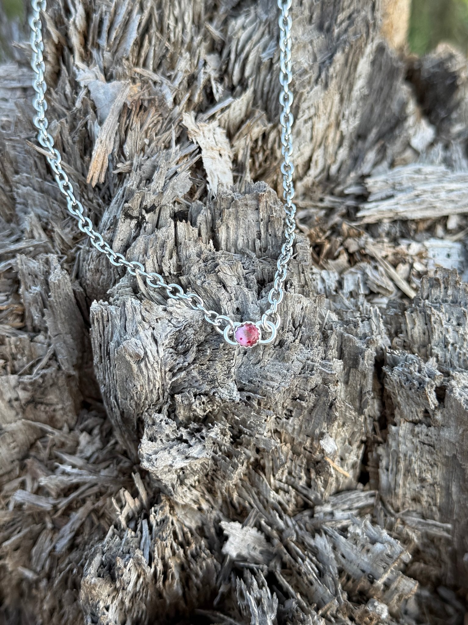 Authentic Pink Dahlia Stone Necklace – Wild Junkie Authentic Pink Dahlia Stone Necklace – Wild Junkie