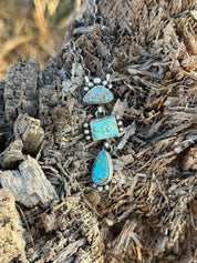 Authentic Sonoran Turquoise Chain Necklace