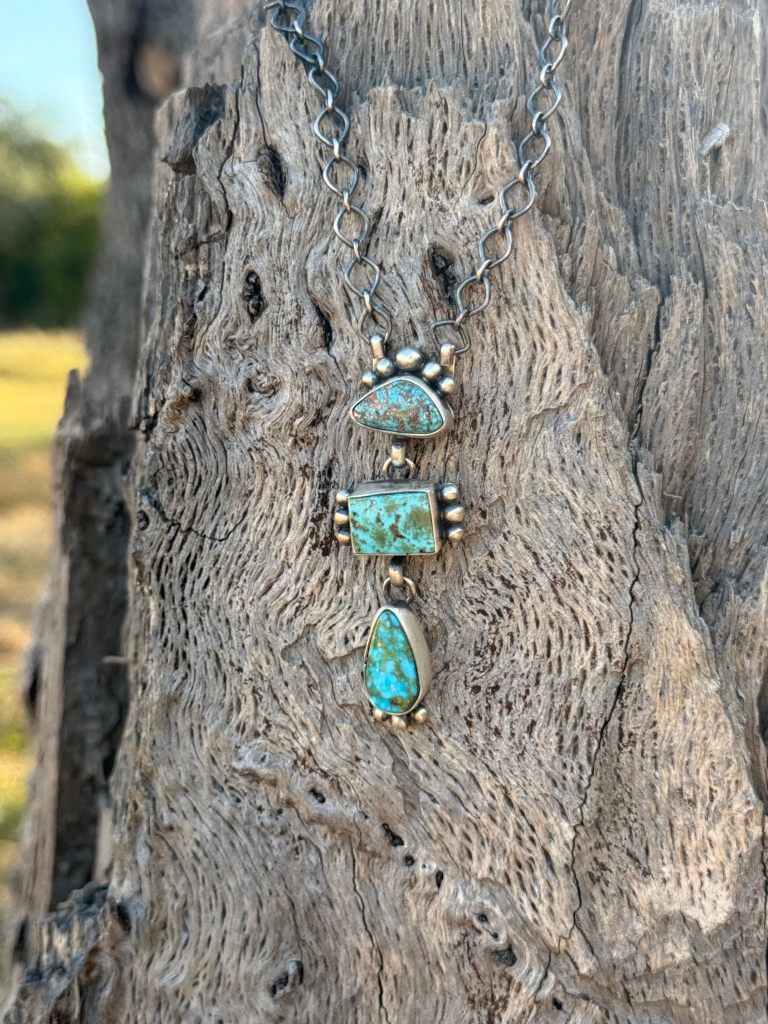 Authentic Sonoran Turquoise Chain Necklace