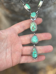 Authentic Sonoran Turquoise Lariat Necklace