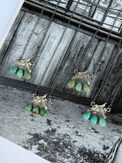 Authentic Turquoise Bucking Cowboy Pendant Necklace