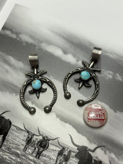 Authentic Turquoise Silver Naja Pendant