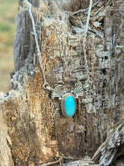 Authentic Turquoise Wings Statement Necklace