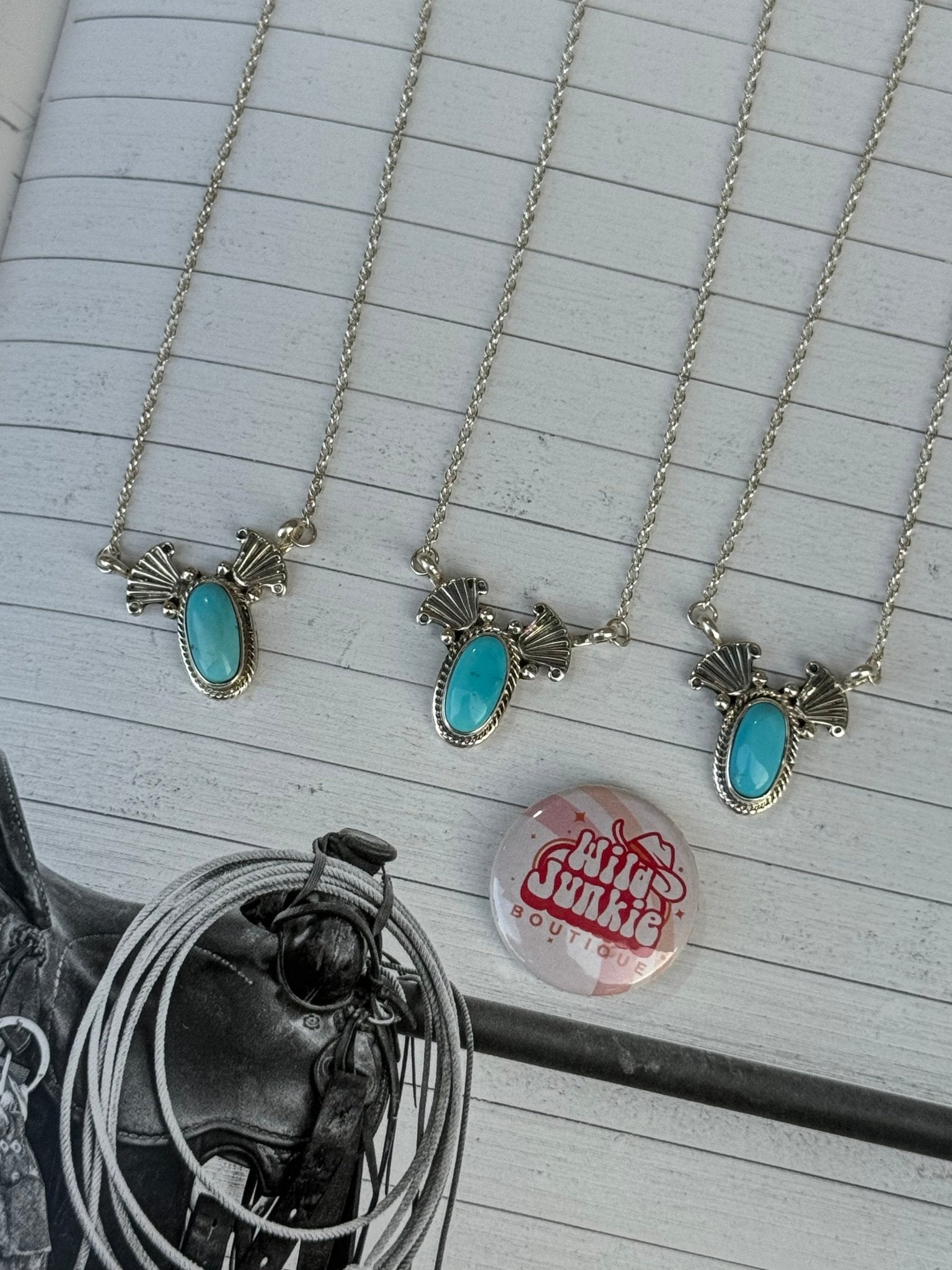 Authentic Turquoise Wings Statement Necklace