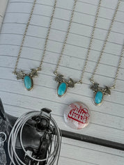 Authentic Turquoise Wings Statement Necklace