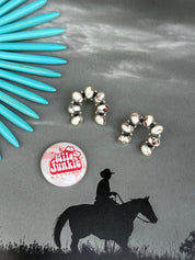 Authentic Wild Horse Crescent Earrings