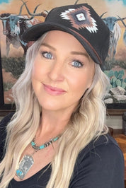 Aztec Black Trucker Hat