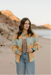 Aztec Sunburst Bomber JacketS