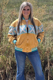 Aztec Sunburst Bomber JacketS