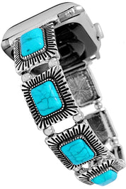 Aztec Turquoise Apple Watch Stretch Band38/41 (mm)