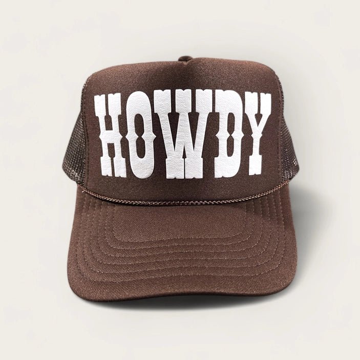 Big Howdy Brown Trucker Hat