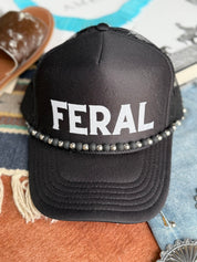 Black and Silver Beads Hat Chain