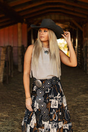 Bohemian Disc Belt Black