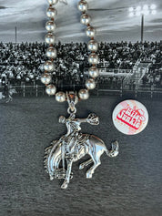 Bronc Rider Pendant Necklace