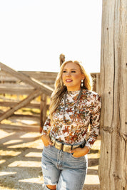 Buckaroo Long Sleeve Mesh TopMultiS