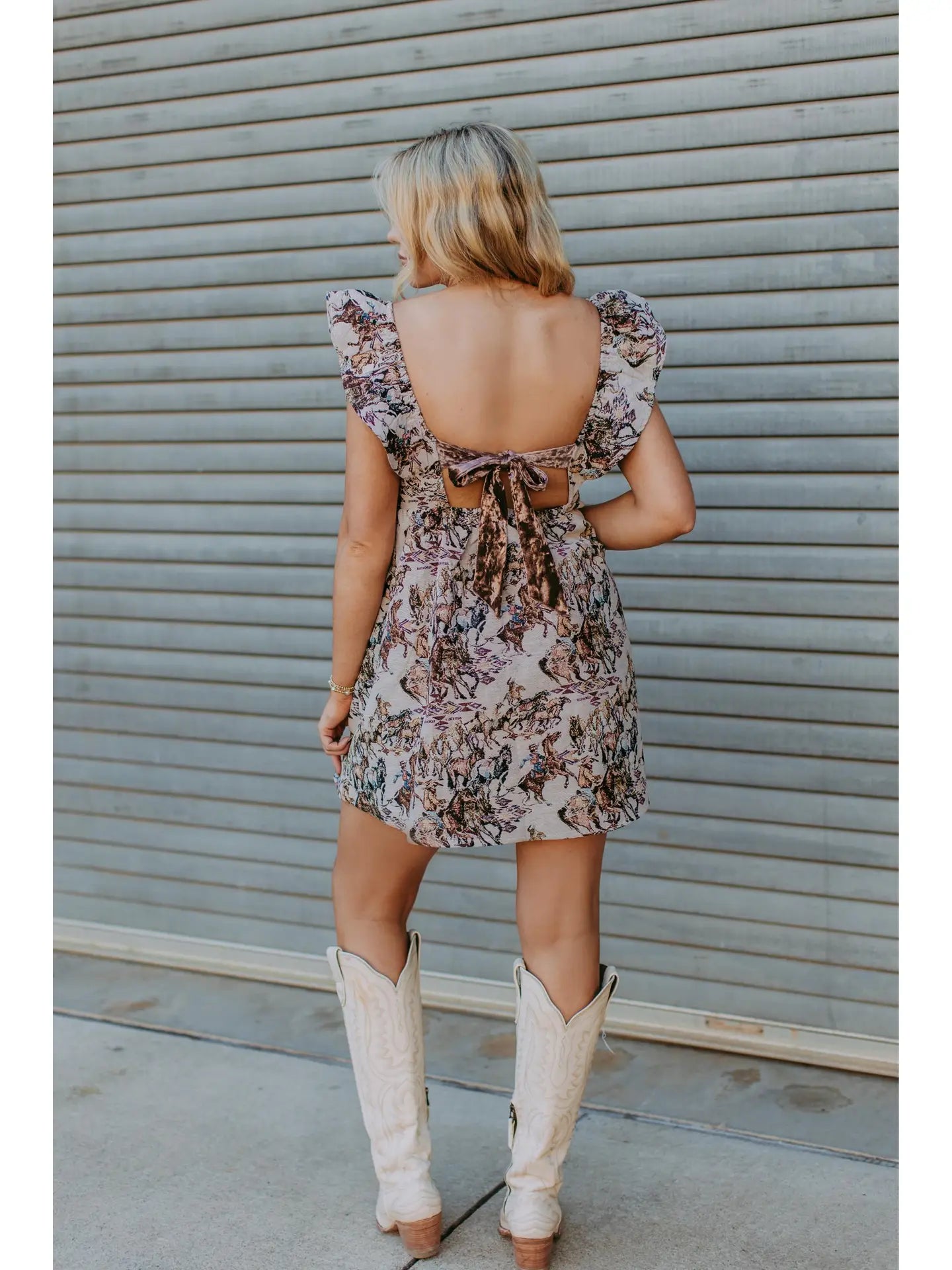 Buckaroo Velvet Ribbon DressS