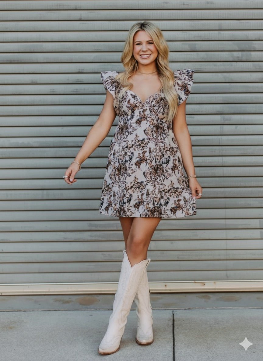 Buckaroo Velvet Ribbon DressS