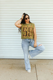 Camo Varsity Muscle TeeS/M