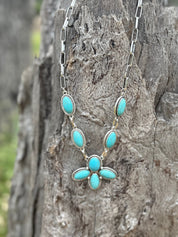Canyon Cross Turquoise Necklace