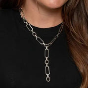 Chunky Chain Y Lariat Necklace
