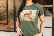 Cowboy Bucking Poster Graphic TeeS