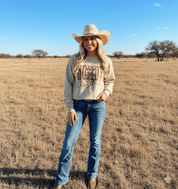 Cowboy Gingerbread Howdy Christmas Graphic SweatshirtSandS