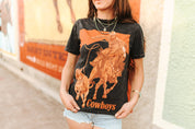 Cowboy Roper Mineral Washed Graphic TeeS