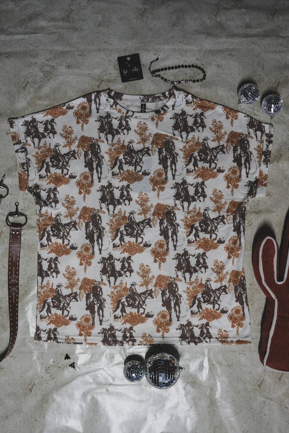 Cowboy Spring Cuff Sleeve TeeS/M