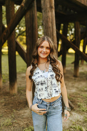 Desert Scene Front Tie VestS