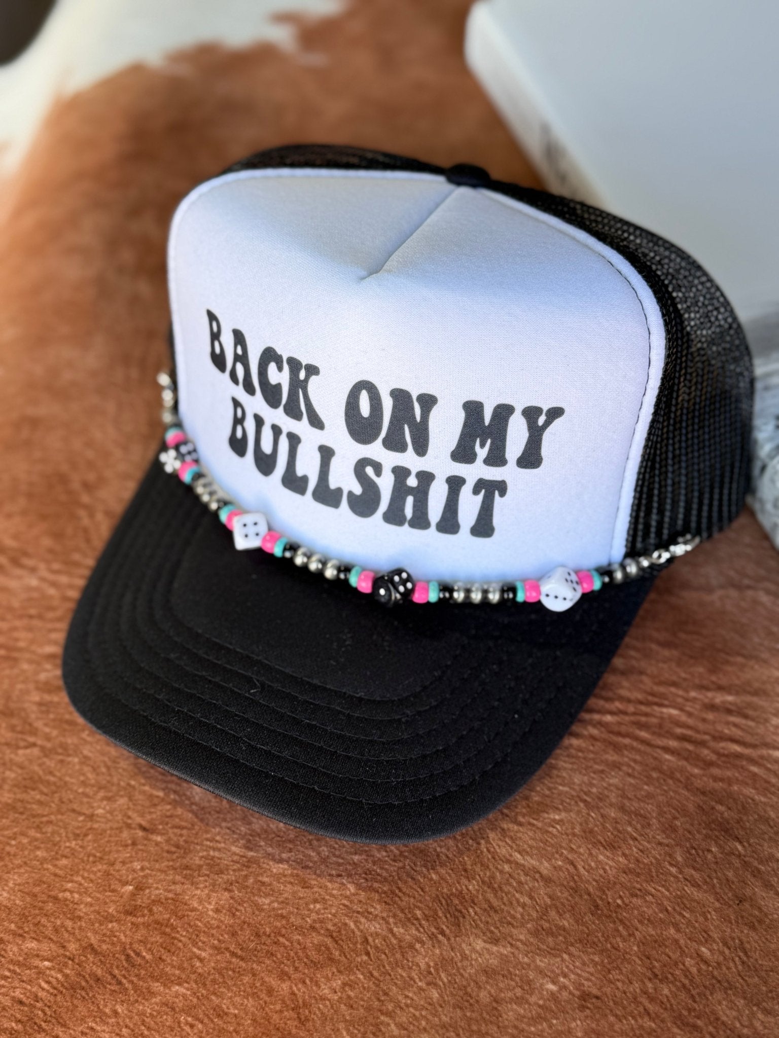 Dice Charm Trucker Hat Chain