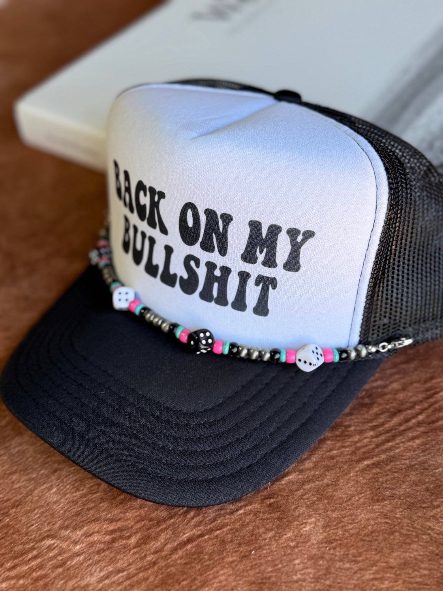 Dice Charm Trucker Hat Chain