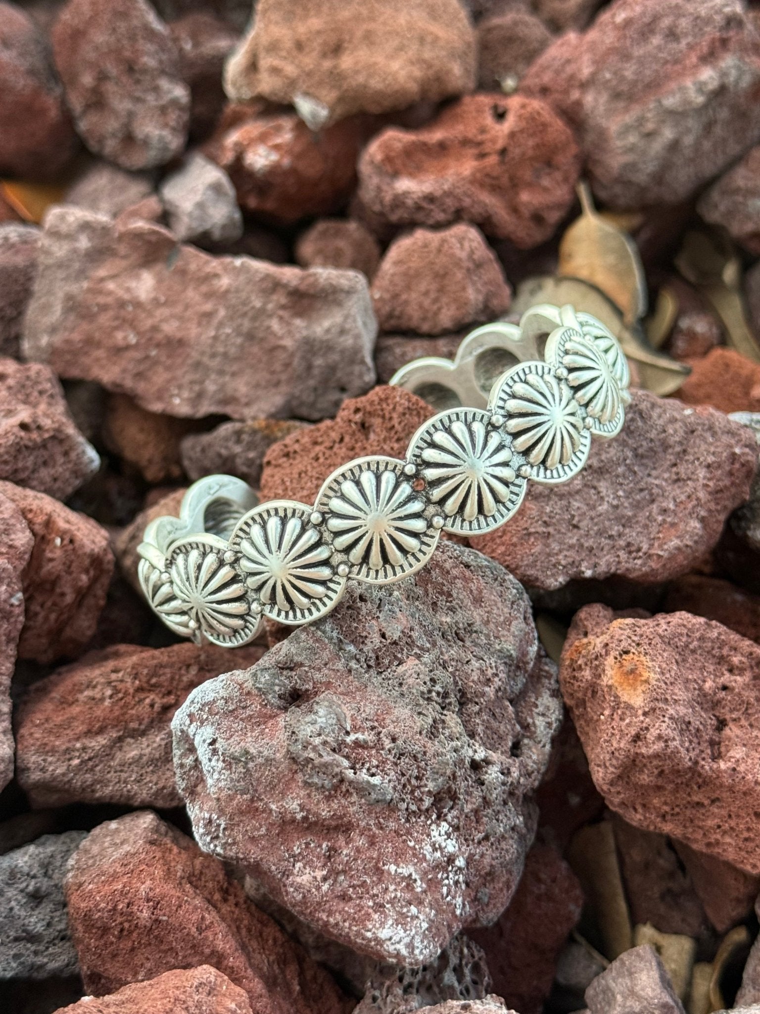 Faux Concho Cuff Bracelet