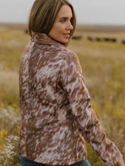 Faux Cowhide Blazer - PREORDERS