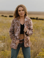 Faux Cowhide Blazer - PREORDERS