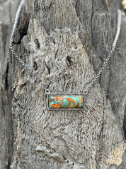 Faux Spiny Bar Necklace