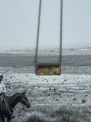 Faux Spiny Bar Necklace