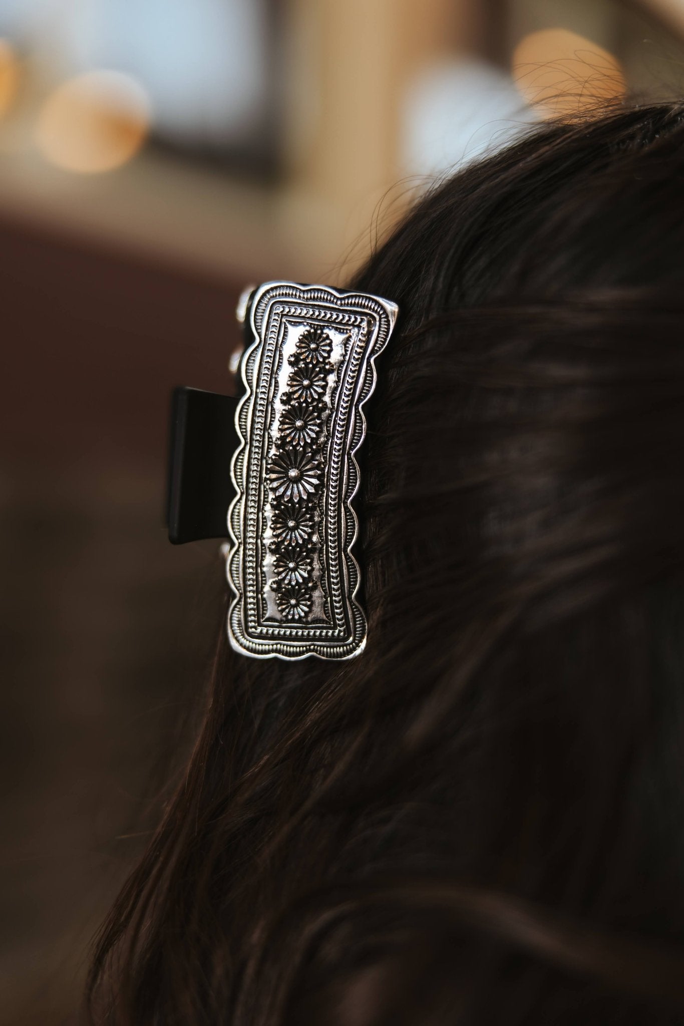 Floral Concho Hair Claw