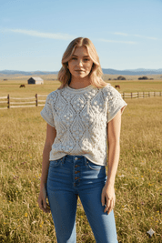 Floral Knit Crop TopS