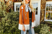 High Noon Fringe Cape JacketS